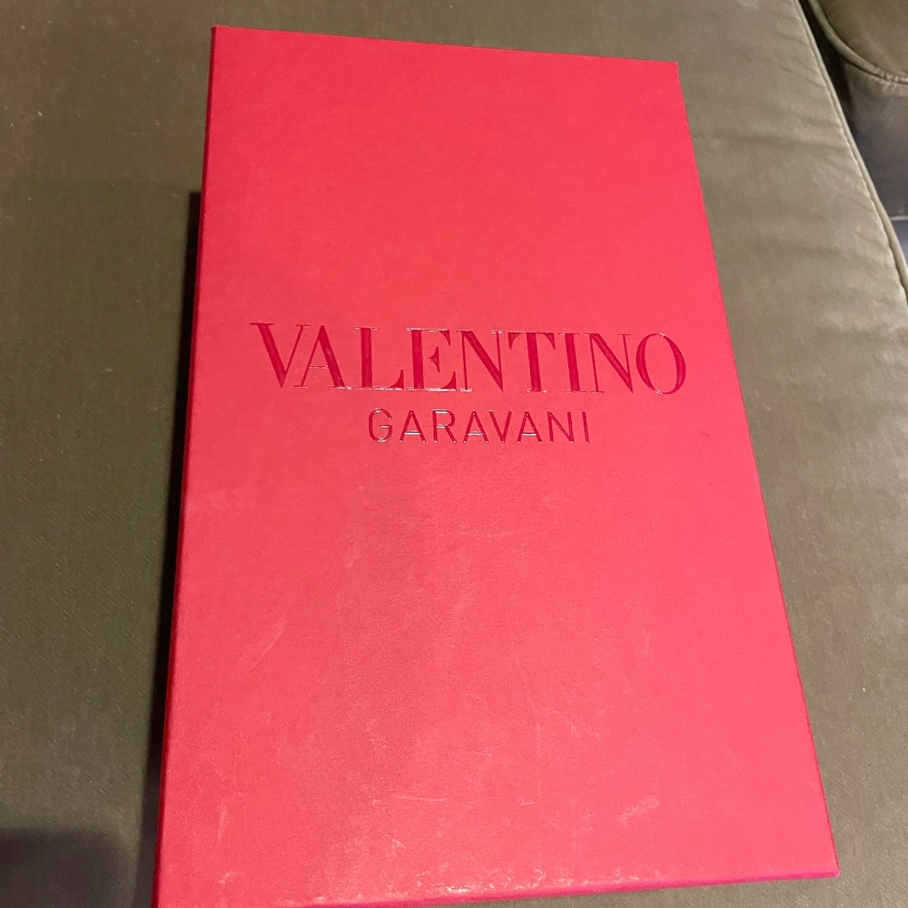 Valentino Garavani Red Shoe Box. With Two Shoe Bags & Tissue.